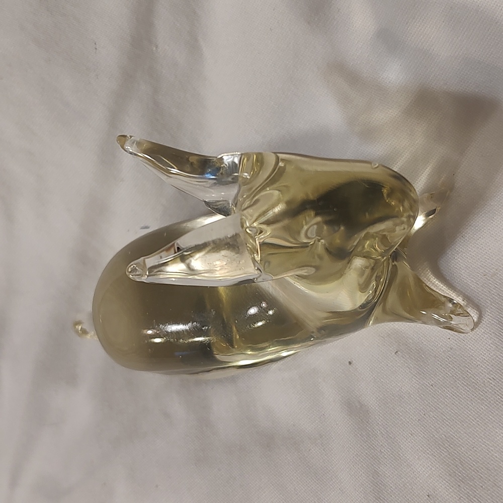 Vintage Pilgrim clear glass rabbit figurine hand blown